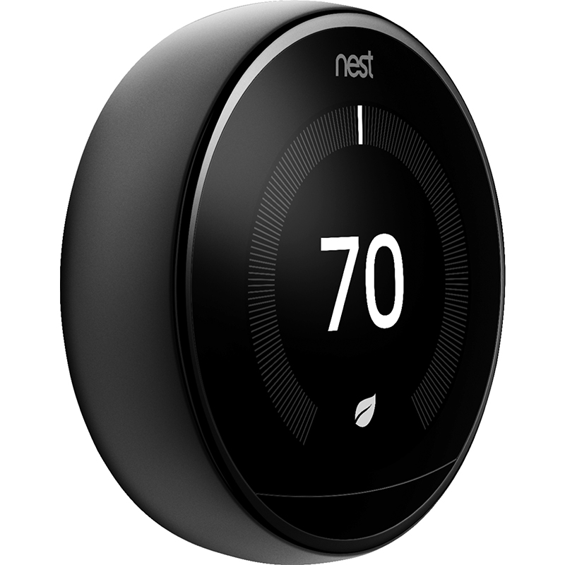 Google Nest Learning Smart Thermostat 3rd Gen. Bk T3018US