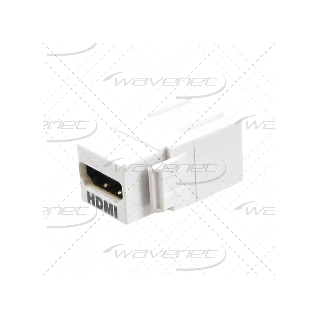 Wavenet HDMI Keystone Style Feedthrough Coupler Single Pack WHDMI-WH