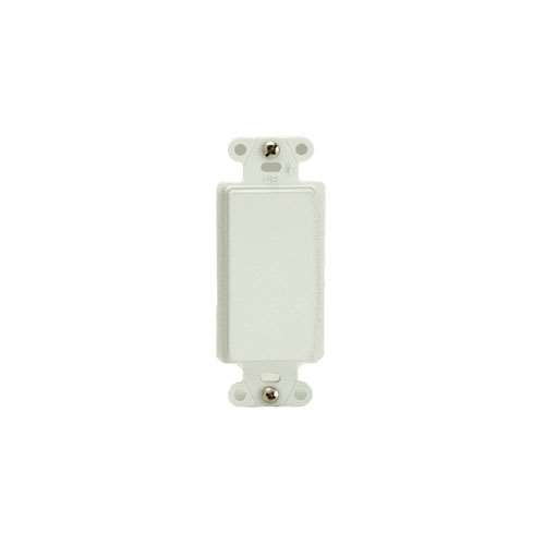 BLANK DECORATOR OUTLET STRAP, WHITE