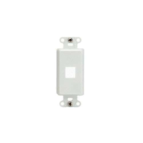Legrand 1-PORT DECORATOR OUTLET STRAP WHITE WP3411-WH