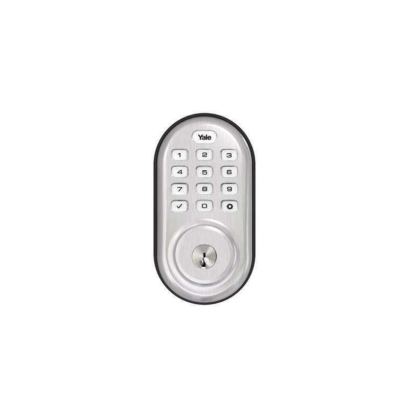Yale Assure Lock Push Button Deadbolt Satin Nickel YRD216-CBA-619