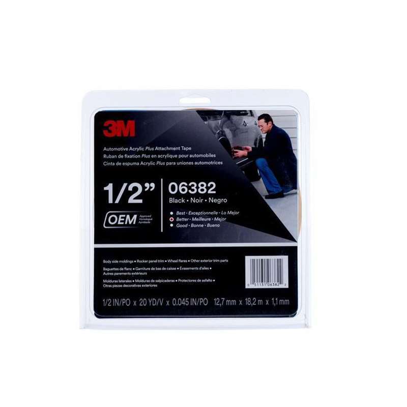 3M  Automotive Acrylic Plus Attachment Tape Black 6382