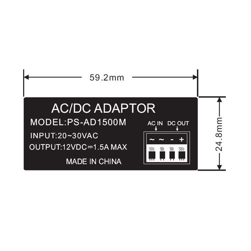 Karbon A/V PS-AD1500M  AC/DC Convertor