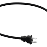 Black- Angled Power Cable PCONEUS1BLK