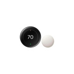 Google Nest Learning Thermostat 4th Gen with Nest Temperature Sensor 2nd Gen Polished Silver GA05560-US