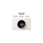 Google Nest Learning Thermostat 4th Gen with Nest Temperature Sensor 2nd Gen Polished Silver GA05560-US