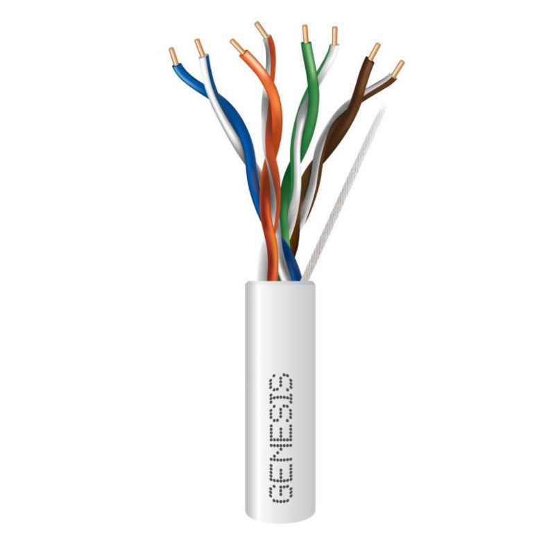 Genesis 23/4PR Cat 6 UTP Riser Cable 1000ft White 63601101