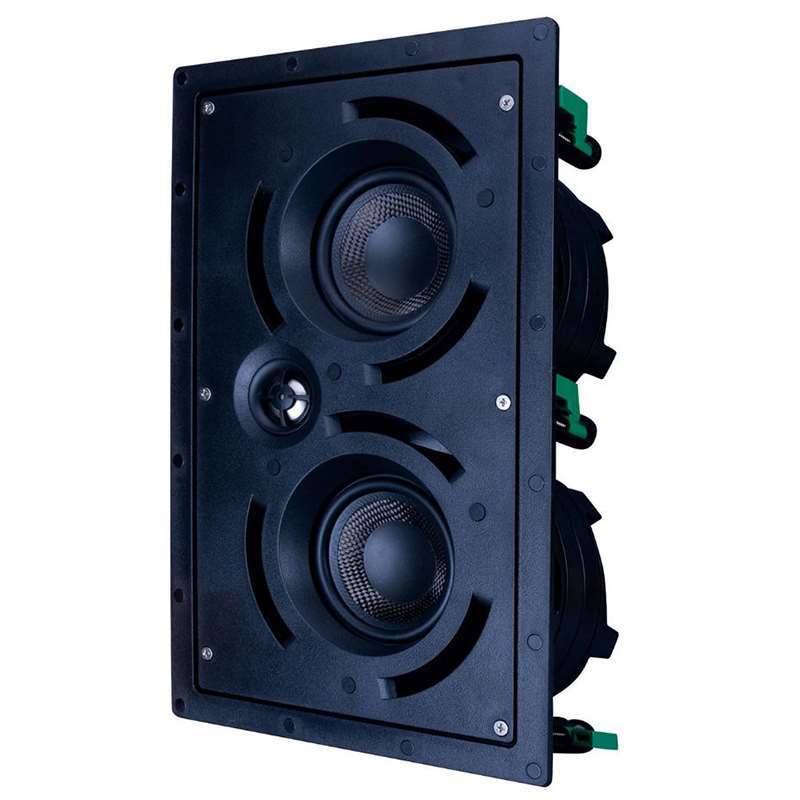 Beale Street Dual 4" LCR 2-Way In-Wall Speaker IWLCR4-BB