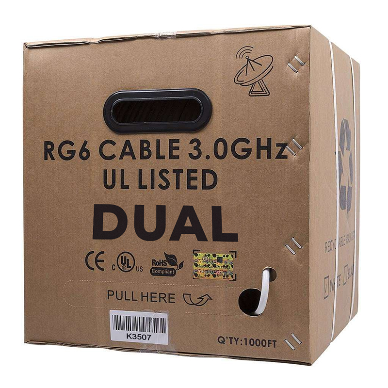 Karbon Cables RG-6 Cable 3.0GHz White K3507