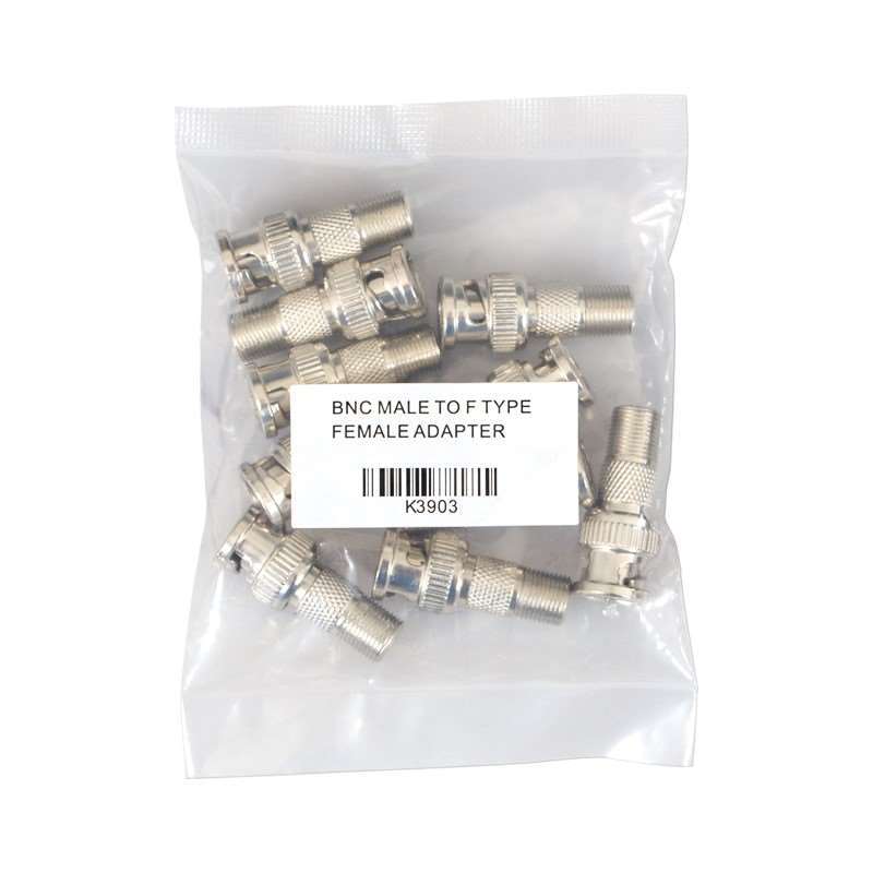 Karbon A/V BNC Male to F Type Female Adapter K3903 (10pc)