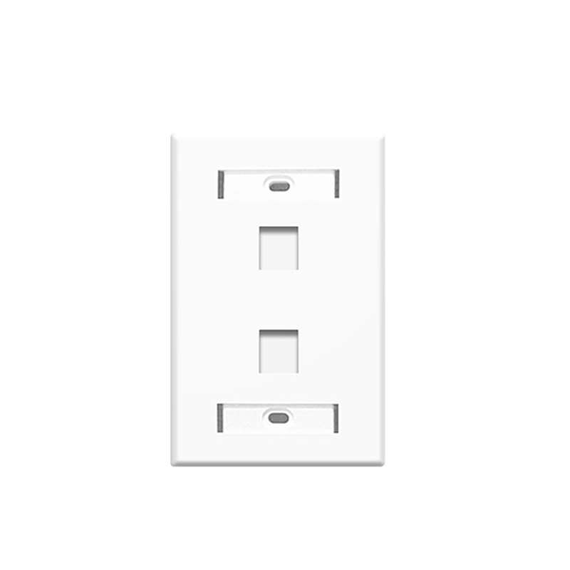 Legrand  Single Gang Labeled Wall Plate 2-Port White KTPDL2W