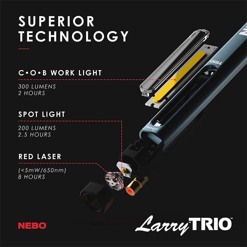Nebo Larry Trio Rechargeable Light 6868