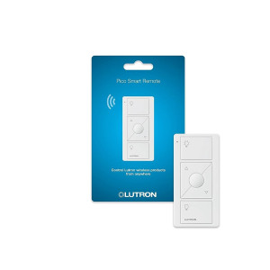 Lutron Pico Smart Remote Control for Caseta Smart Dimmer Switch | PJ2-3BRL-GWH-L01 | White