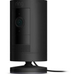 Ring Stick Up Plug-In Black Security Camera (3rd Generation)