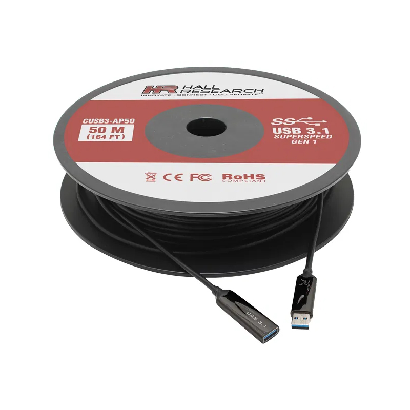 Hall Technologies USB 3.0/3.1 Active Optical Plenum Cable CUSB3-AP15