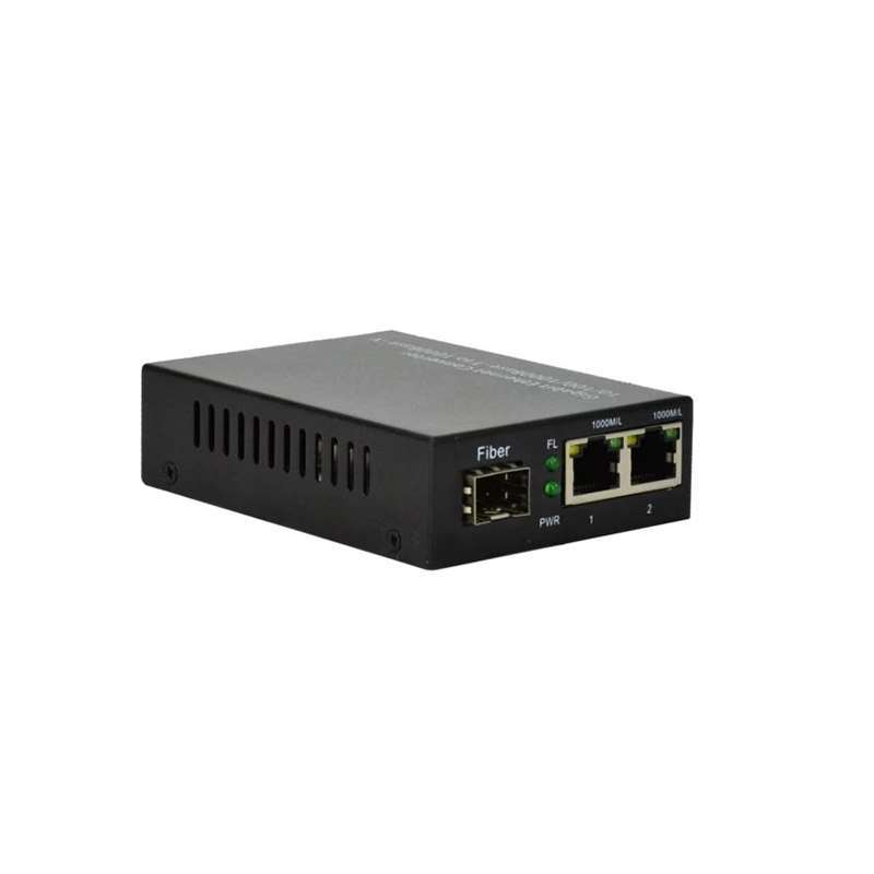 Techlogix Fiber-based Media Converter 1 SFP & 2 RJ45 TL-MC-1S2R