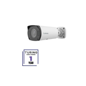Turing Video  CORE AI VSaaS License-Enabled 8MP Low Light Turret IP Camera, 2.8-12mm White TP-MMB8AV2-1Y