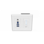 Blustream UEX3H-WP-US: USB 3.2 Gen1 HDBaseT Wall Plate Extender