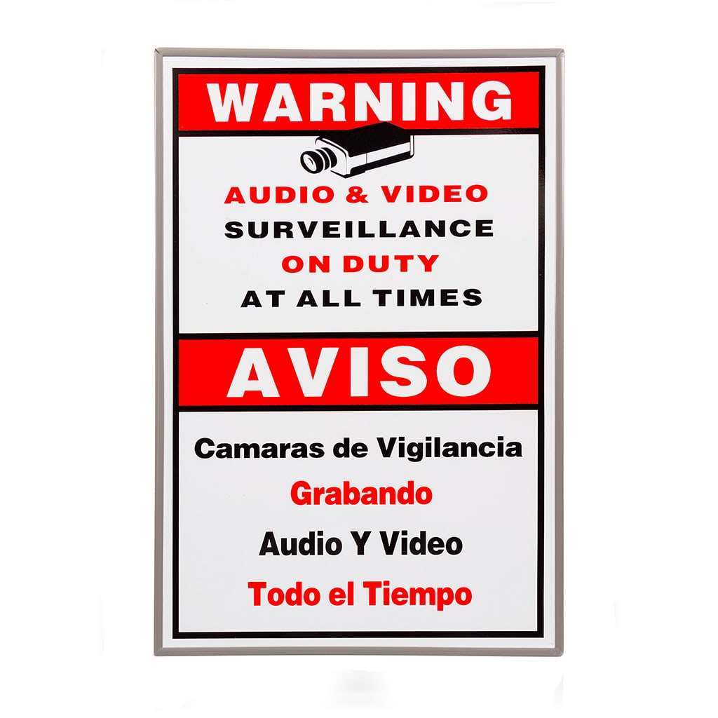 Large Warning Sign English/Spanish